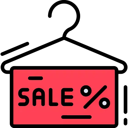 Sale Percentage Sign on Hanger