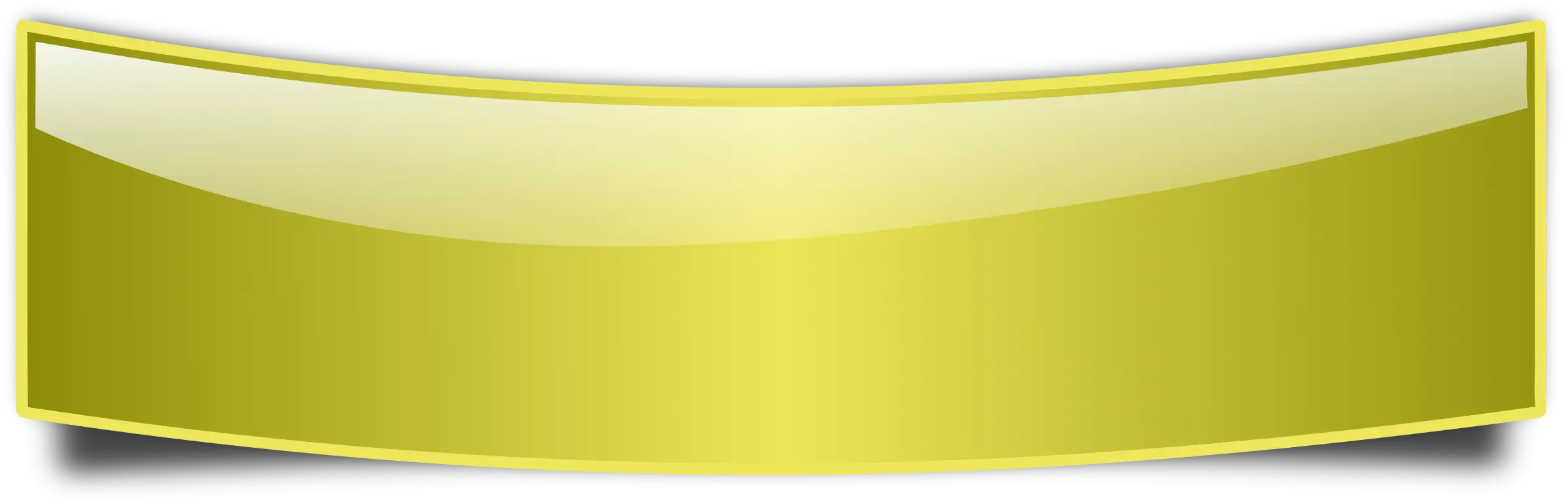 Simple Yellow Banner Graphic Element