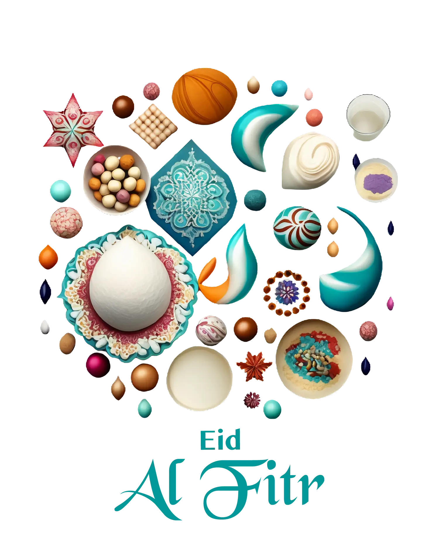 Colorful Sweets for Eid Al Fitr