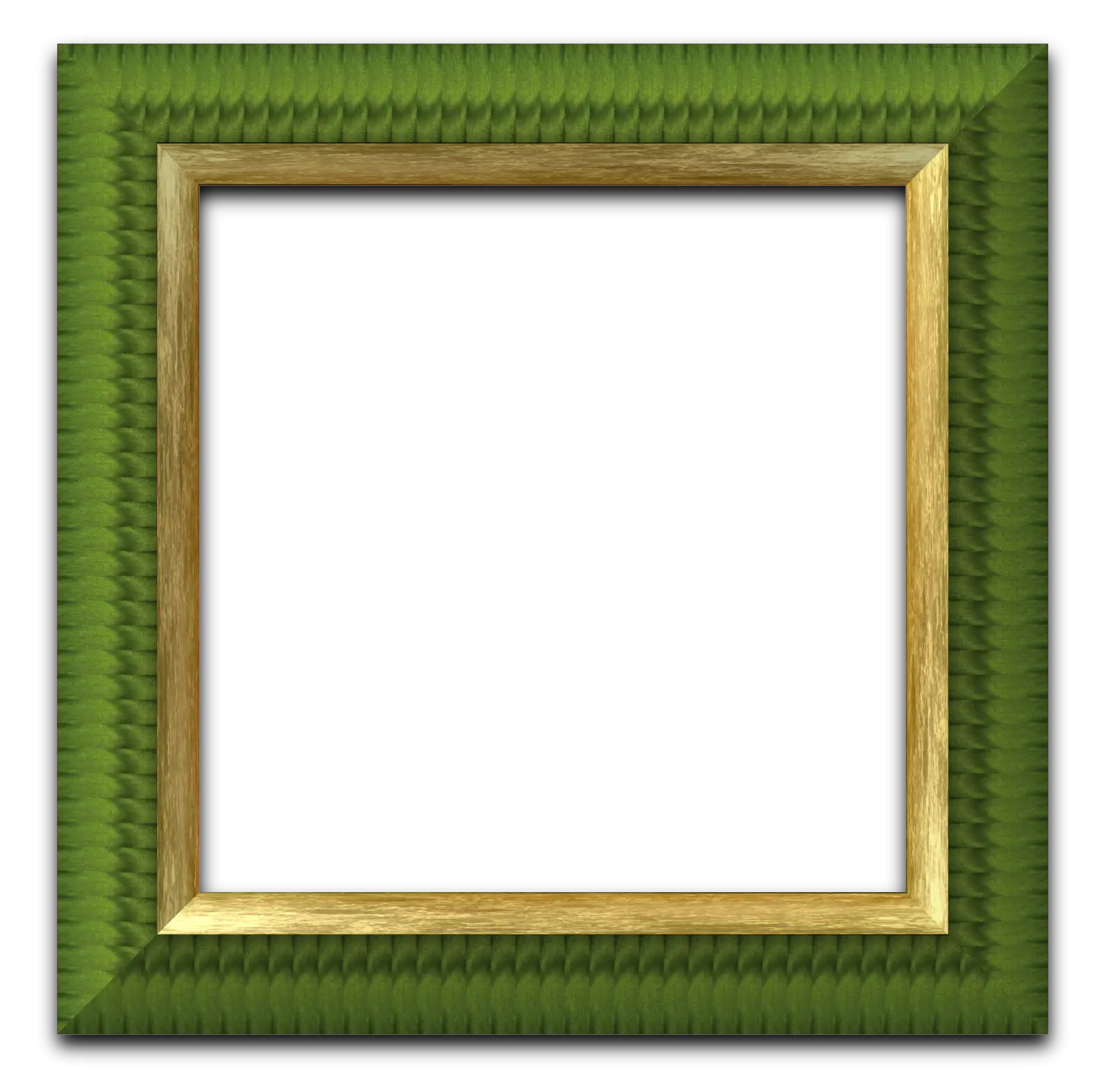 Green and Gold Picture Frame