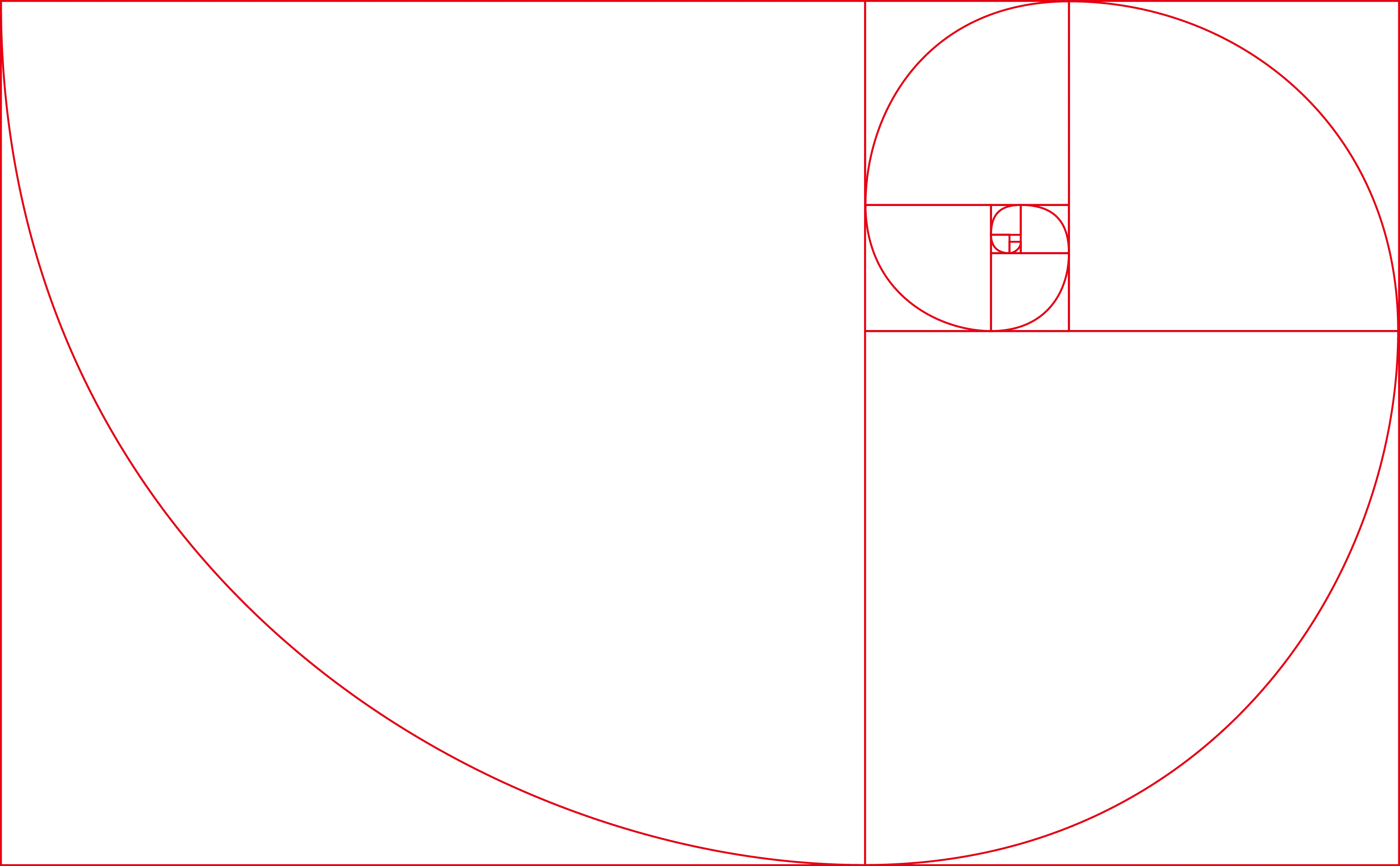 Golden Ratio Spiral Illustration