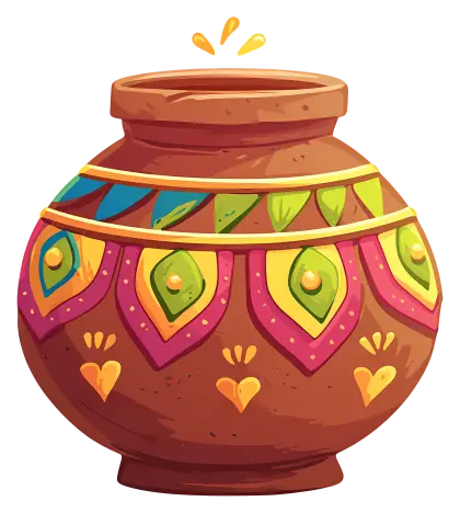 Colorful Decorative Pot