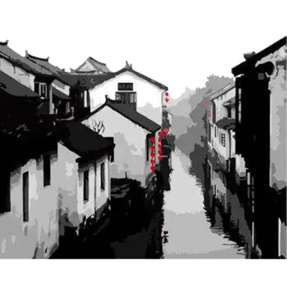 Traditional Houses by the Canal