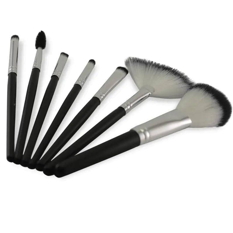 Black Makeup Brushes Set