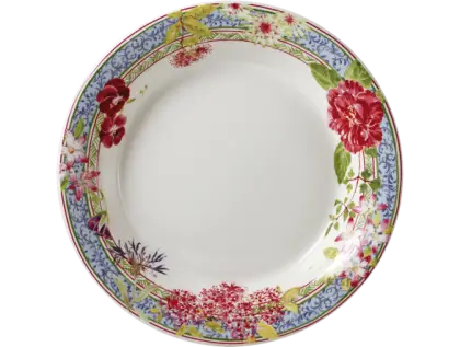Floral Pattern Ceramic Plate for Tableware