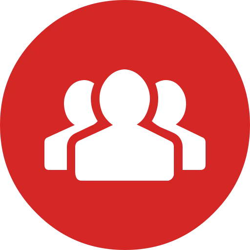 Group Symbol in Red Circle