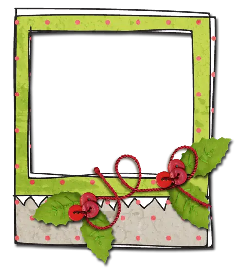 Green and Red Decorative Photo Frame
