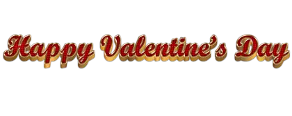Happy Valentine&#039;s Day Decorative Text