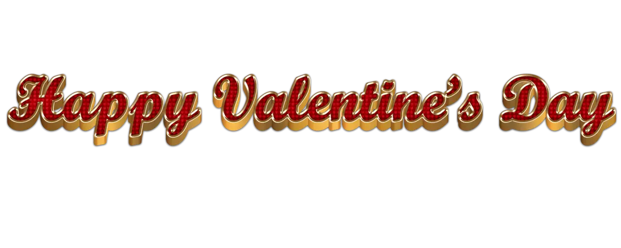 Happy Valentine's Day Decorative Text