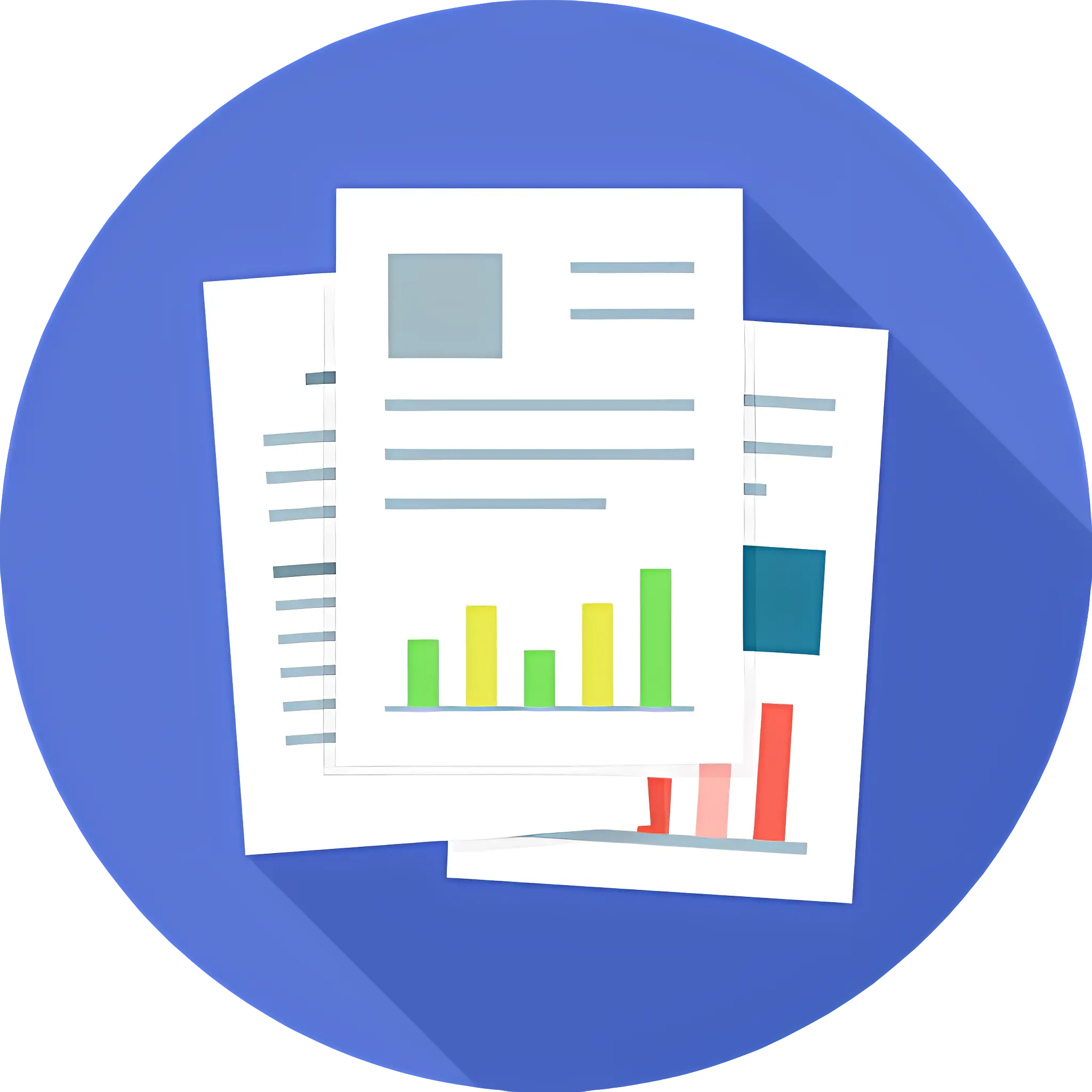Paper Reports with Graphs and Charts