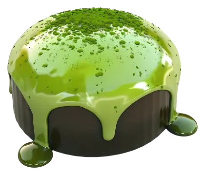 Green Matcha Dessert Pastry
