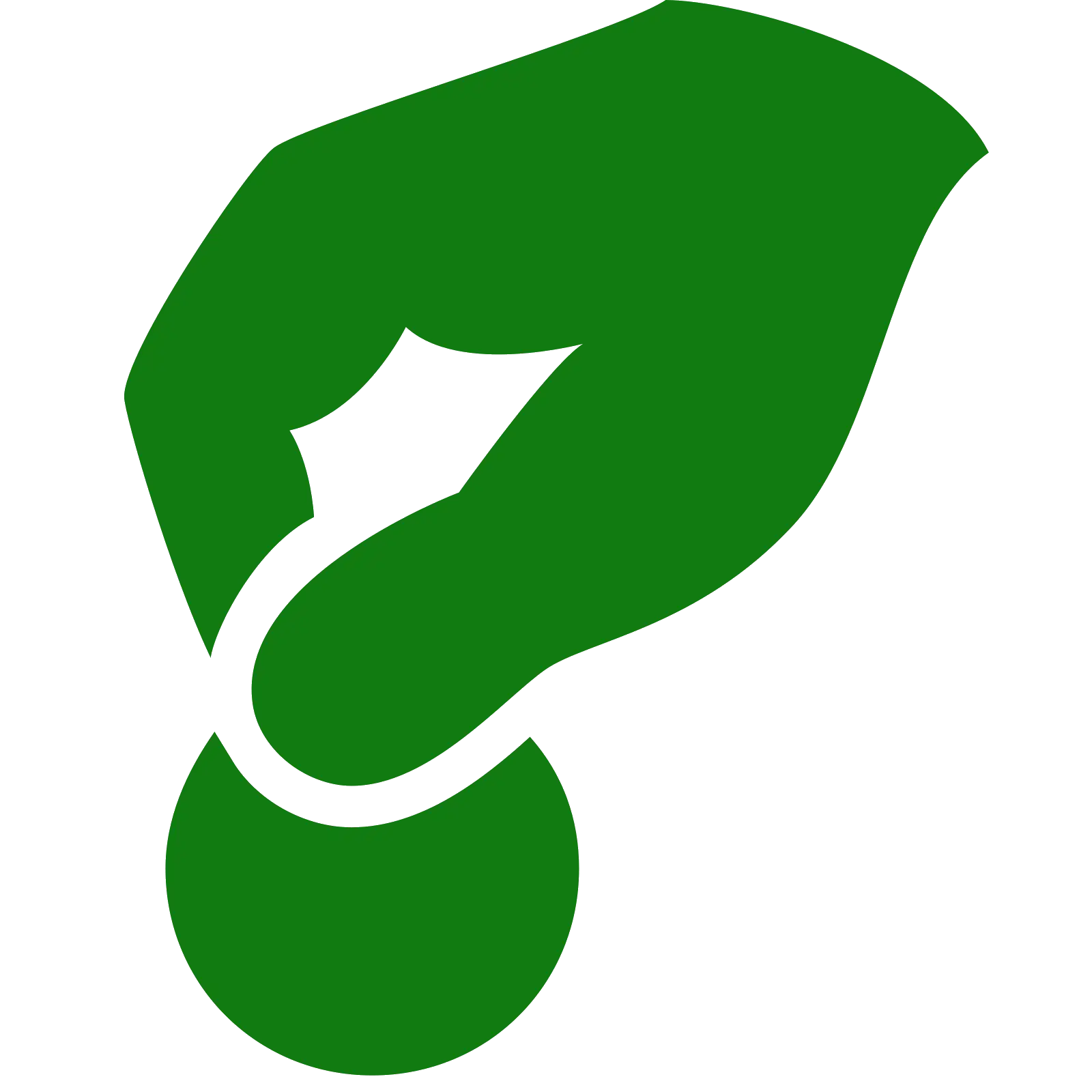 Green Hand with Coin Symbol