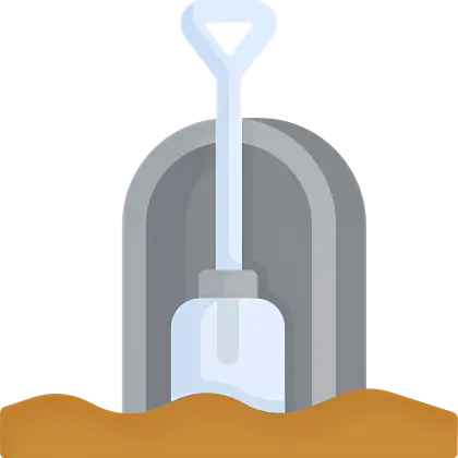 Shovel and Sand in Construction Scene