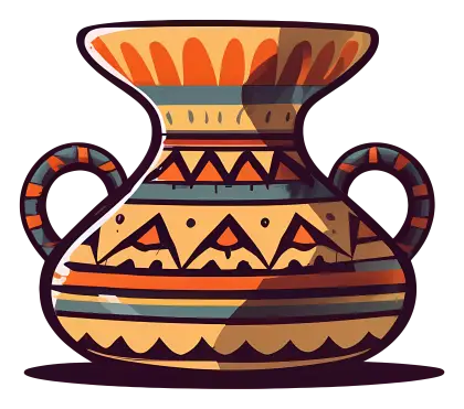 Ethnic Style Decorative Ceramic Vase
