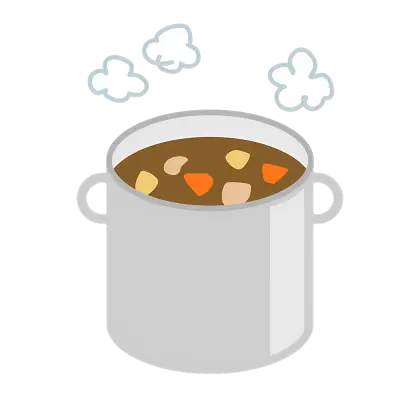 Steaming Hot Soup Pot
