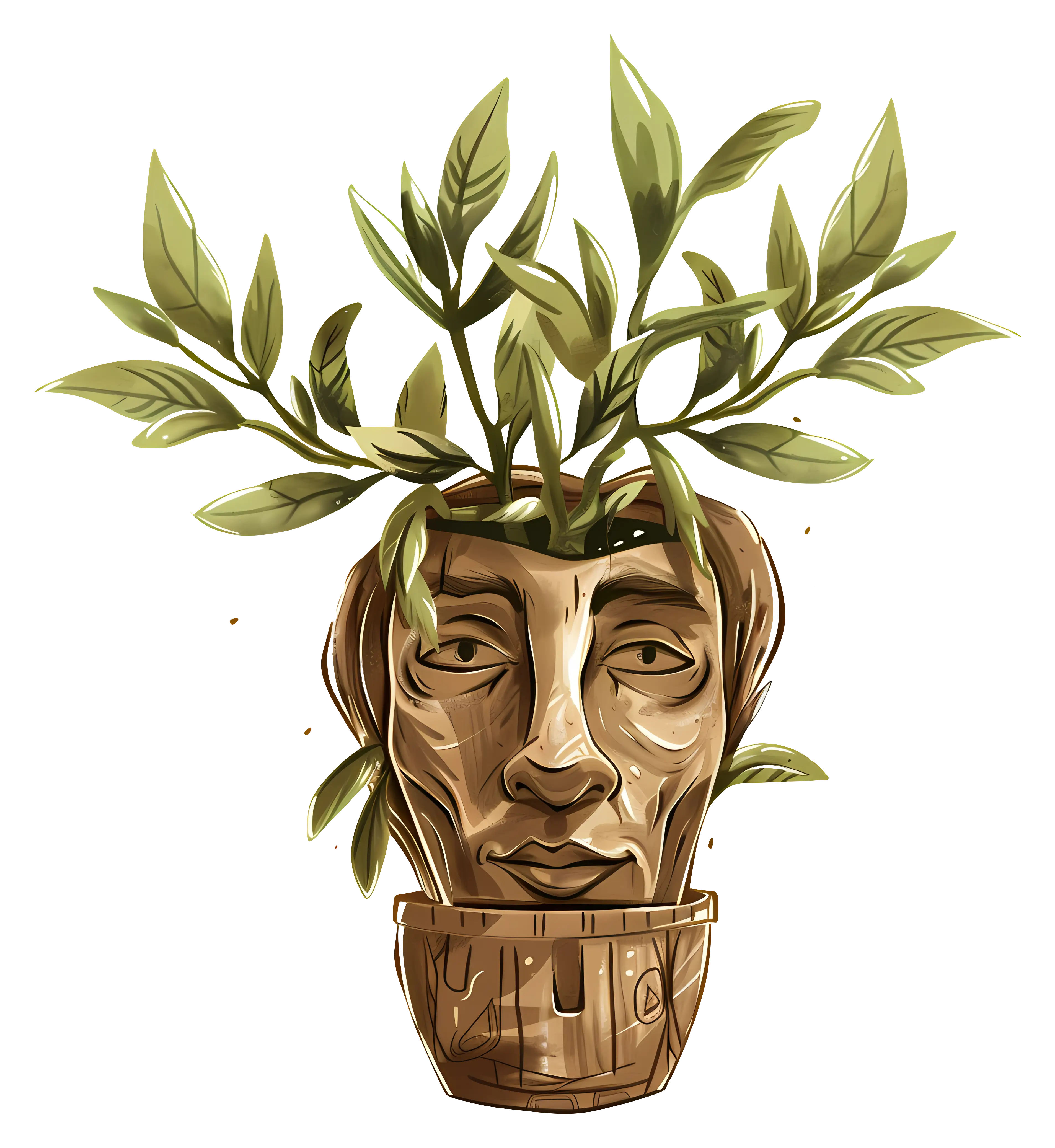 Surreal Plant Head Art
