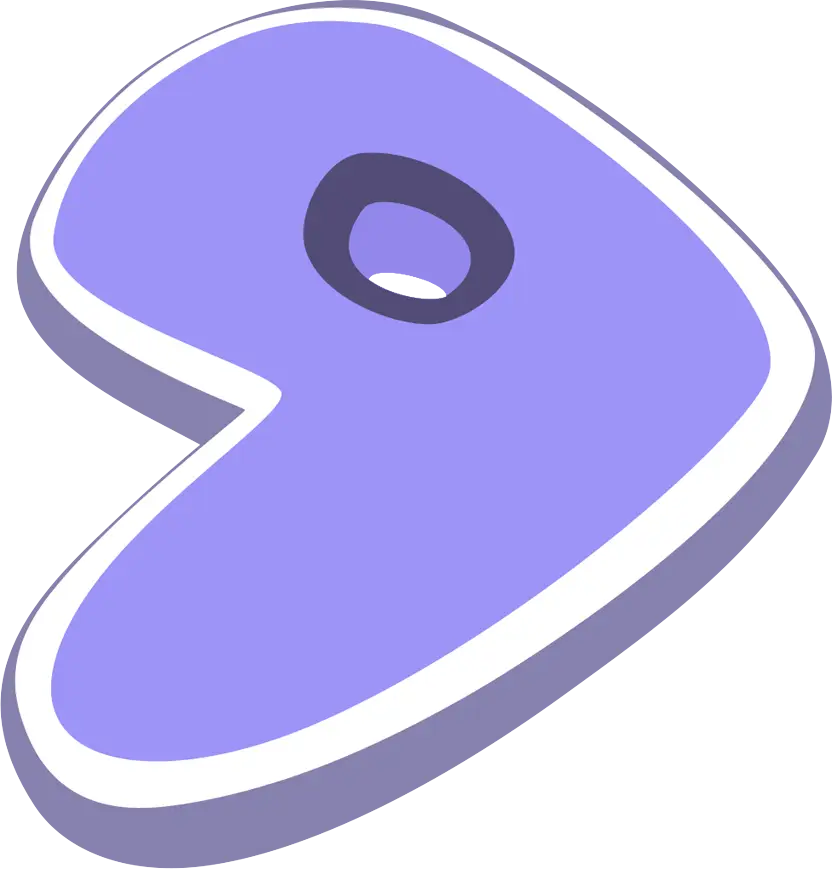 Abstract Purple Shape Design