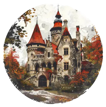 Medieval Castle in Autumn