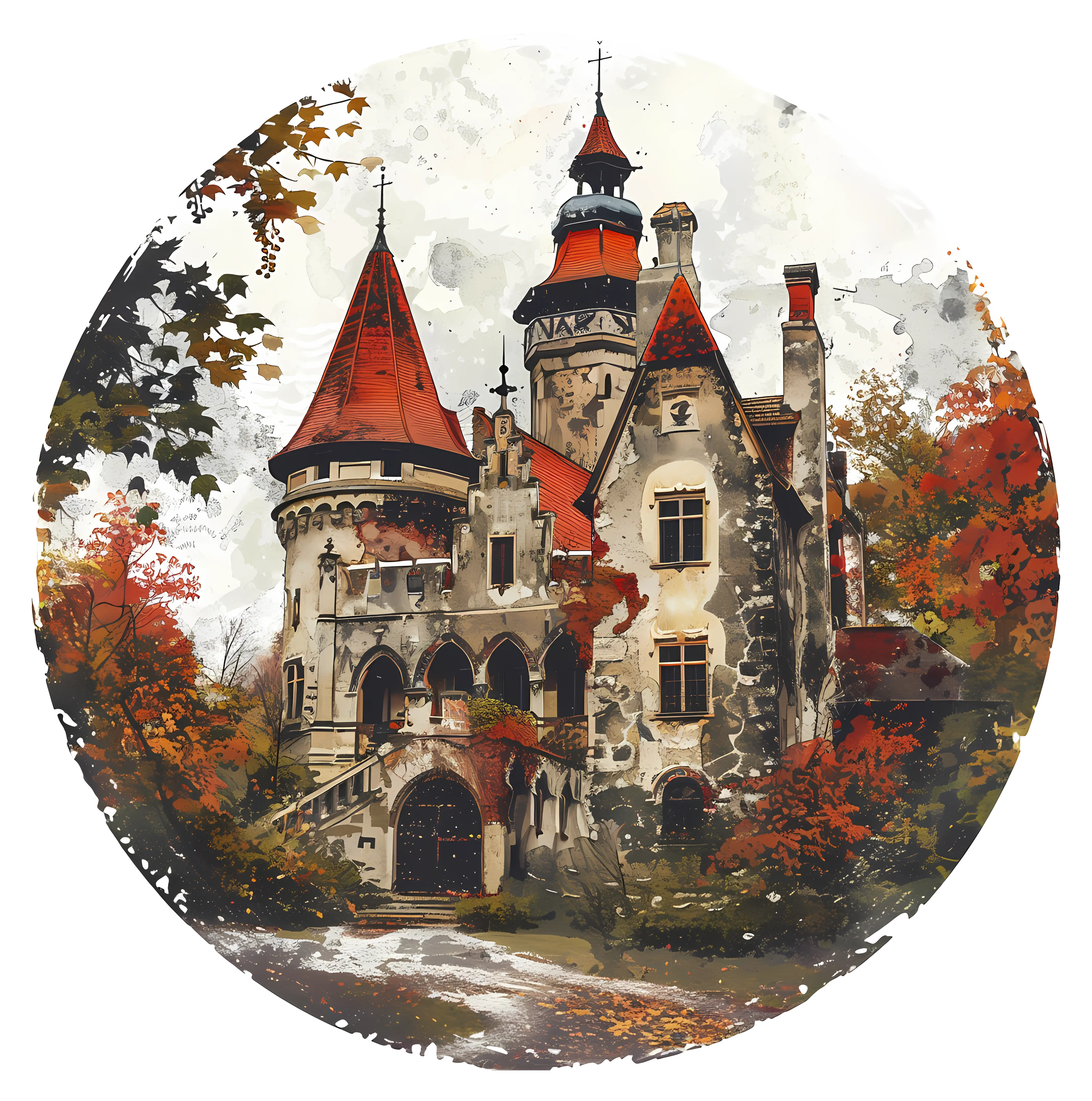 Medieval Castle in Autumn