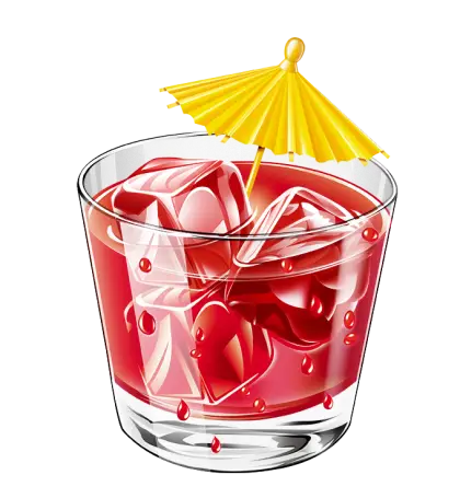 Refreshing Cocktail with Umbrella