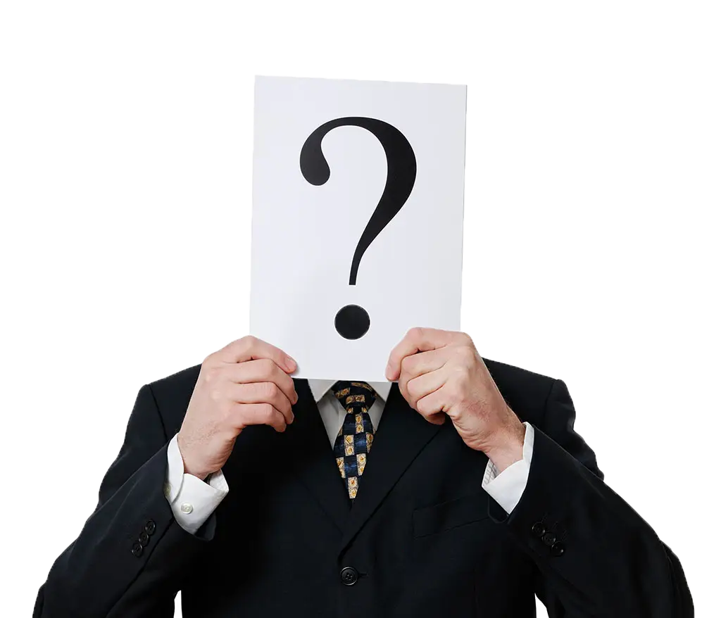 Person Holding Question Mark Over Face Illustration