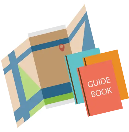Travel Guide Book and Map