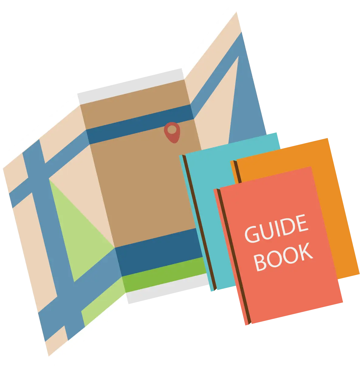Travel Guide Book and Map