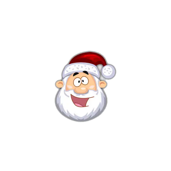 Smiling Santa Claus Cartoon Illustration
