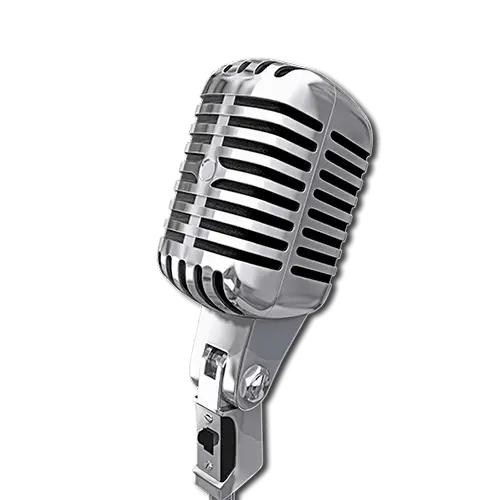 Vintage Silver Microphone