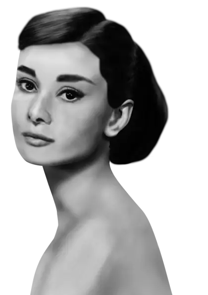 Elegant Black and White Portrait