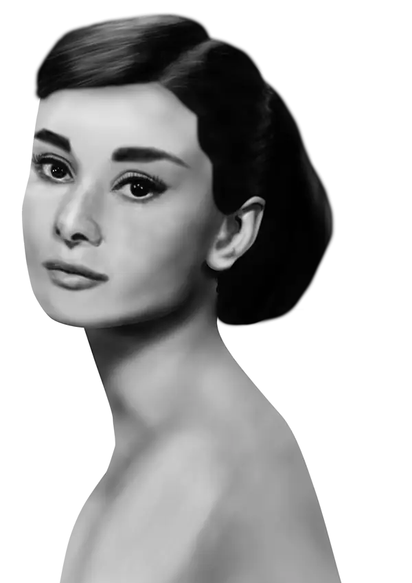 Elegant Black and White Portrait