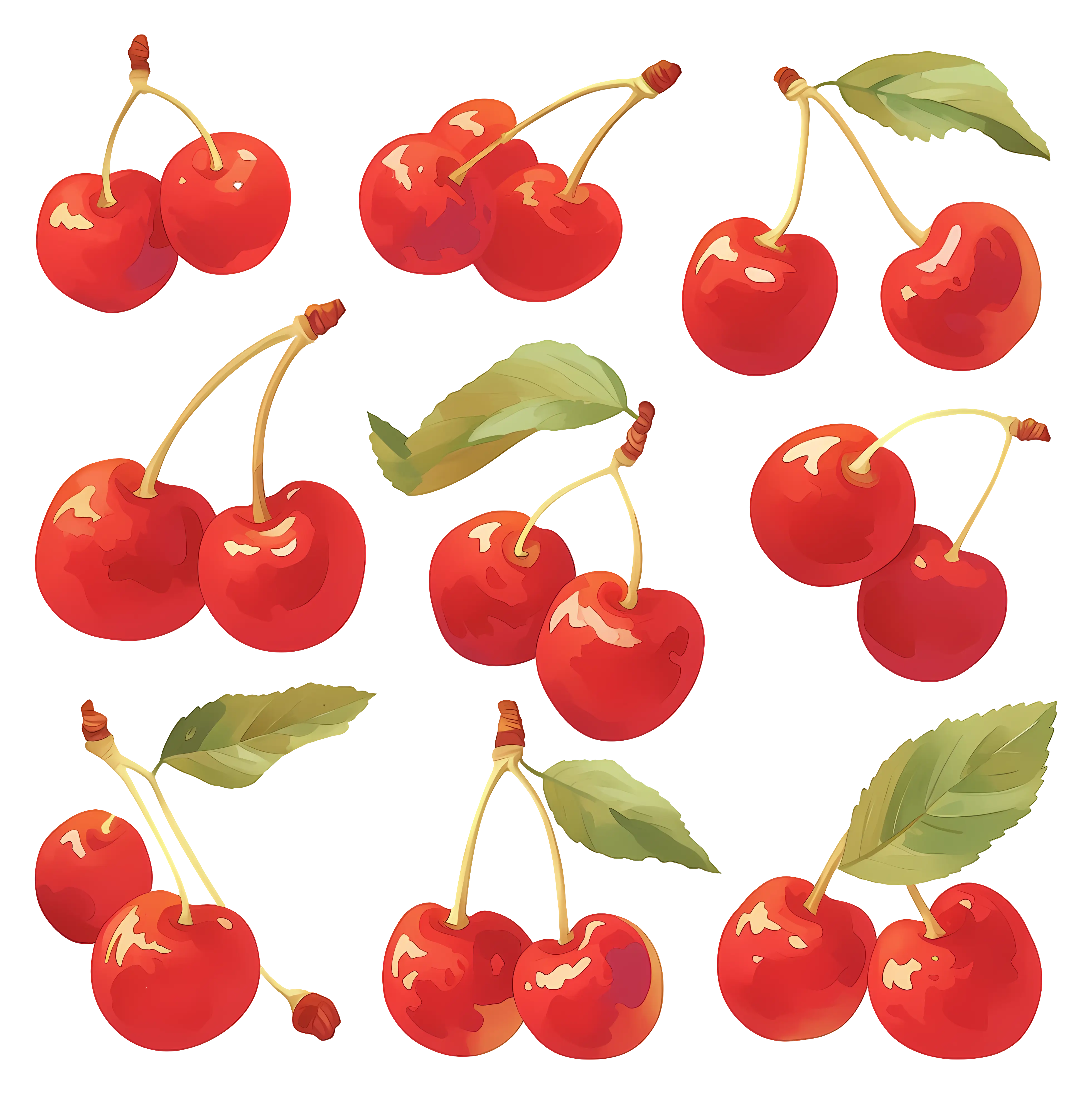Variety of Red Fruits