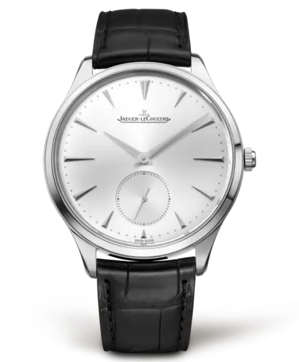 Minimalist Silver Watch with Black Strap