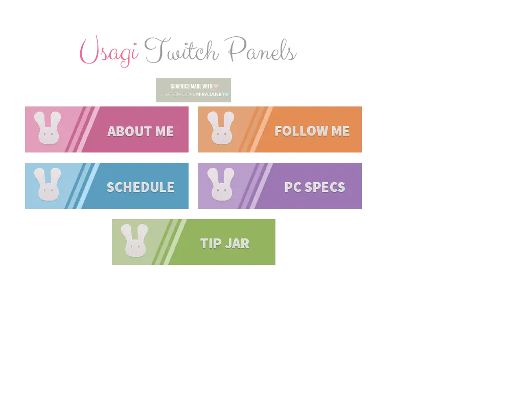 Usagi Twitch Panels