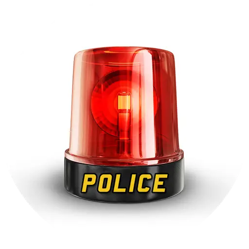 Red Police Siren Light