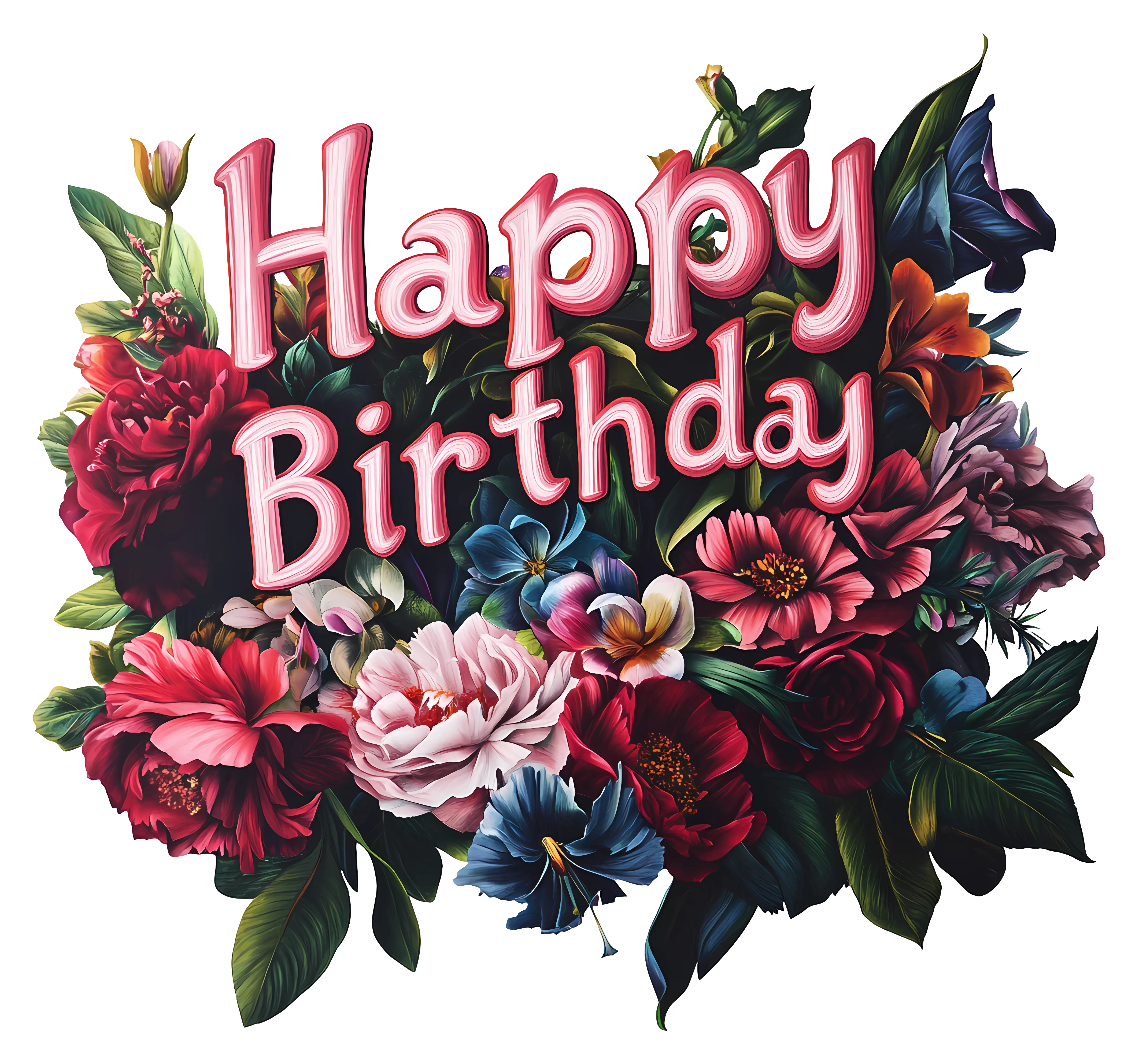 Beautiful Happy Birthday Floral Decoration