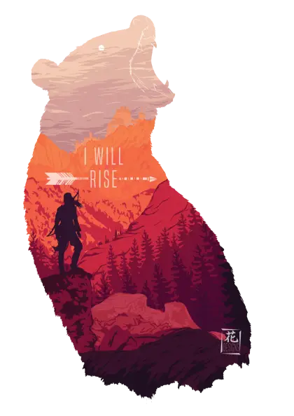 Inspirational Bear Silhouette Art