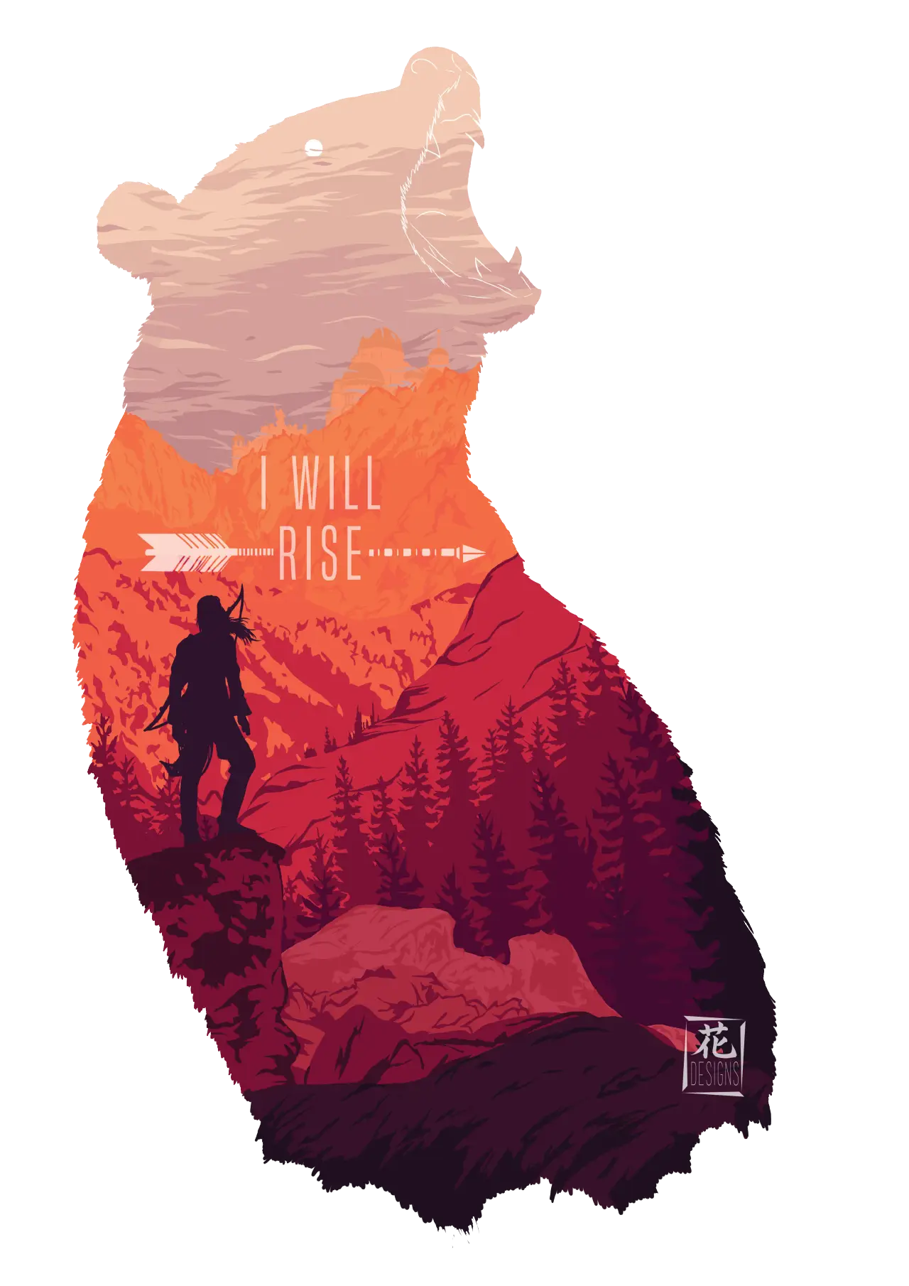 Inspirational Bear Silhouette Art