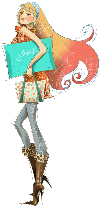 Fashionable Woman Shopping