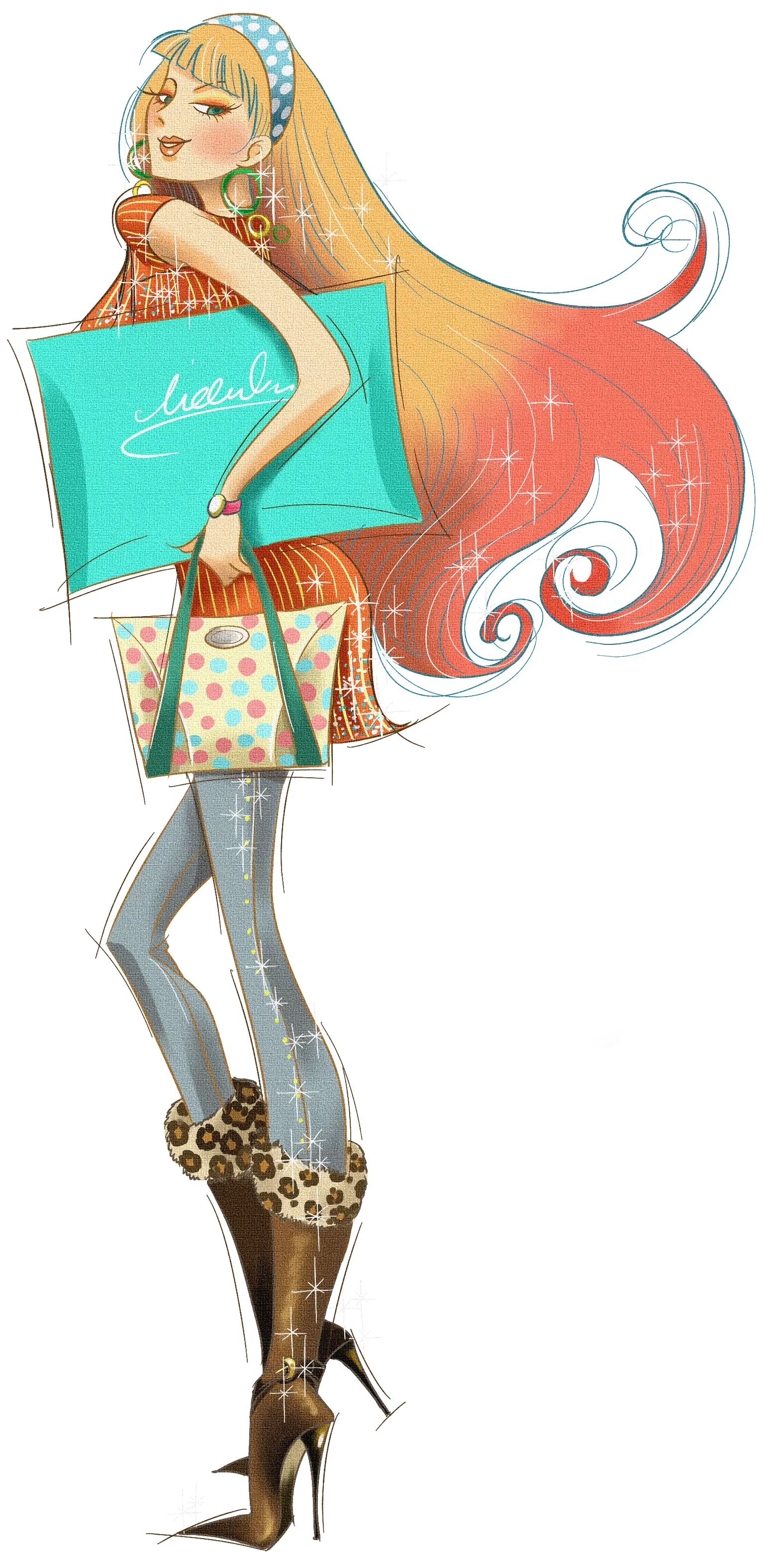Fashionable Woman Shopping