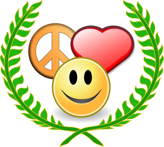 Peace, Love, Happiness Icons