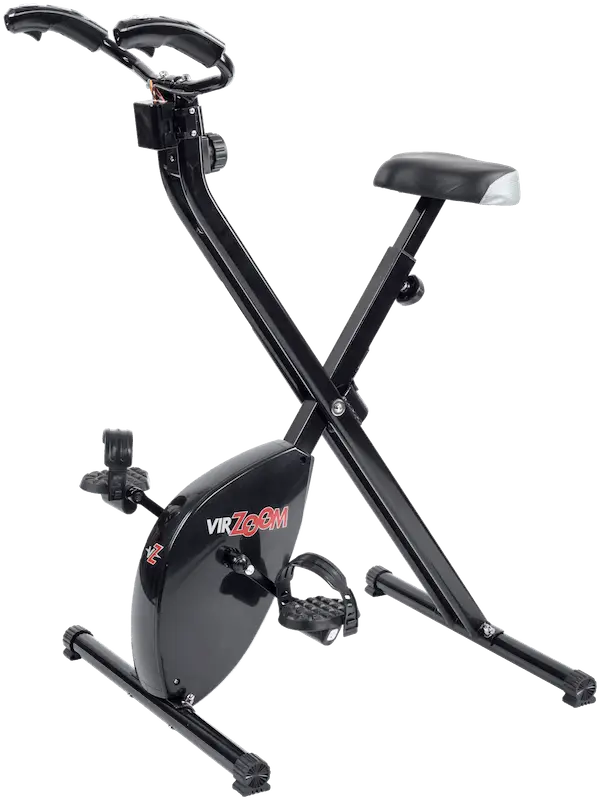 Foldable Black Exercise Bike for Home Workouts