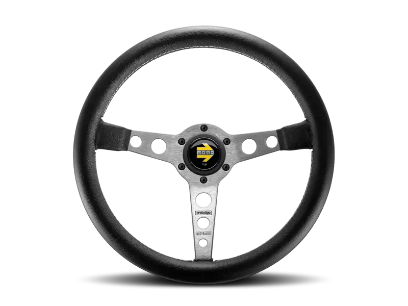 Black and Silver Steering Wheel for Stylish Vehicles