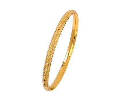 Elegant Gold Bangle Bracelet Design