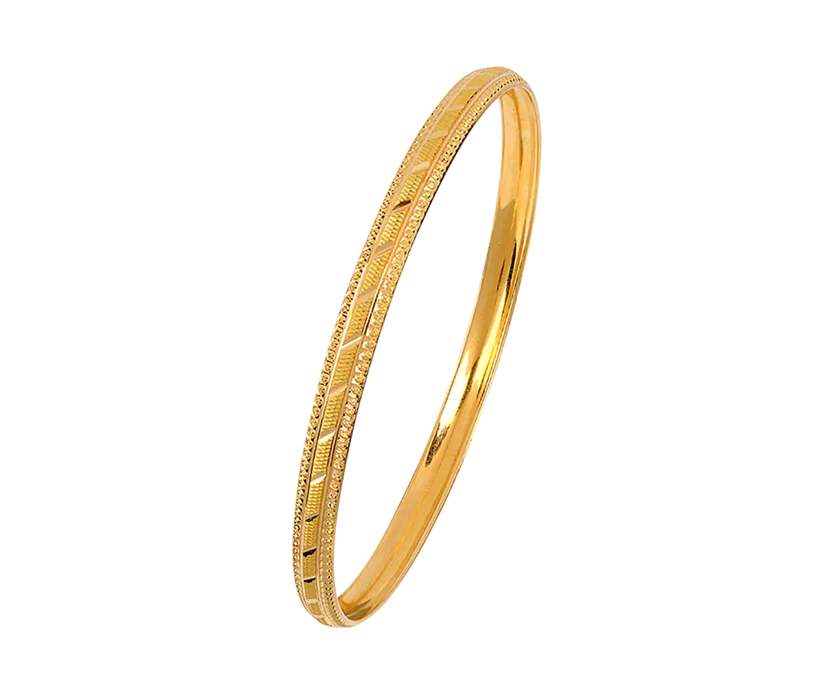 Elegant Gold Bangle Bracelet Design