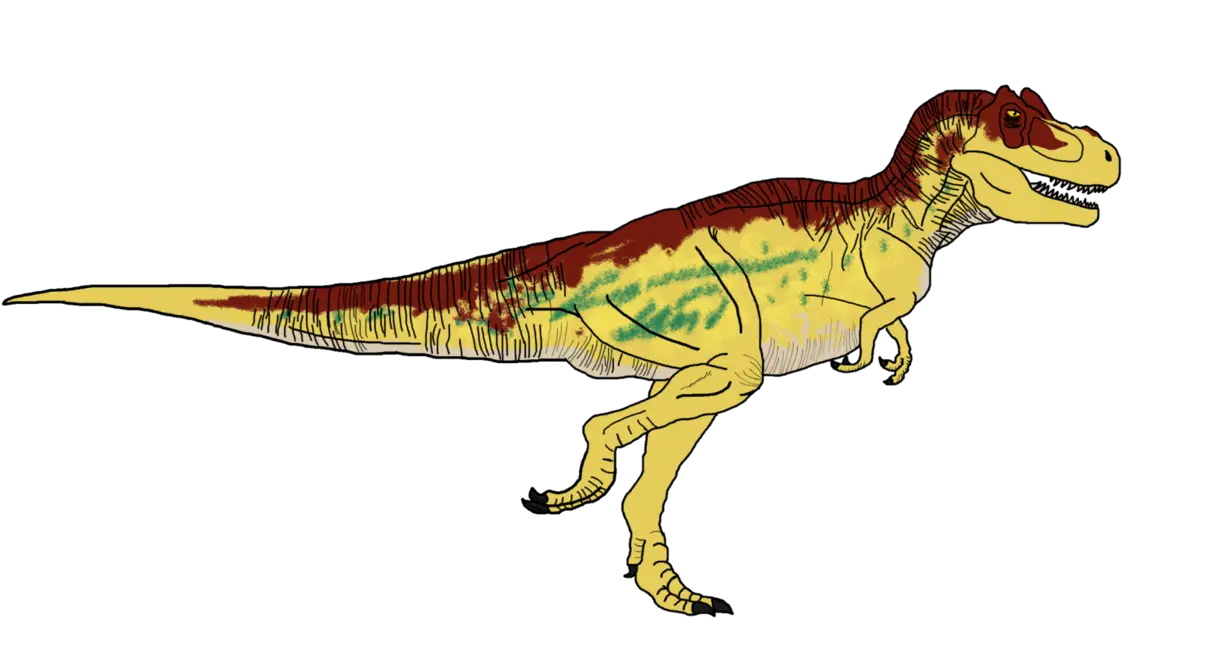 Illustrated Cartoon Dinosaur in Fun Colors