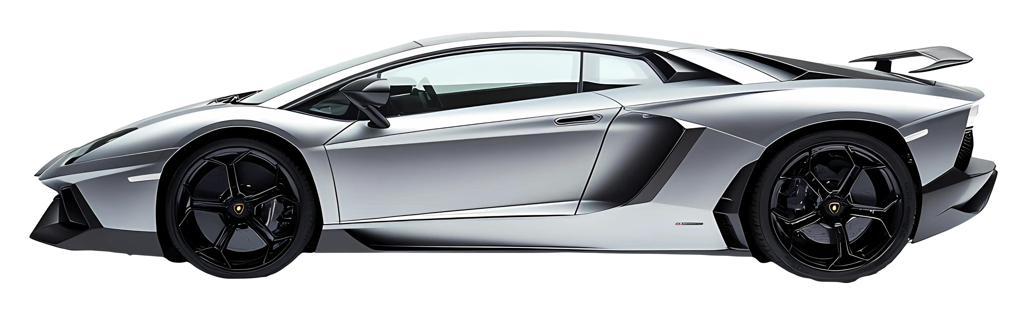 Sleek Silver Sports Car