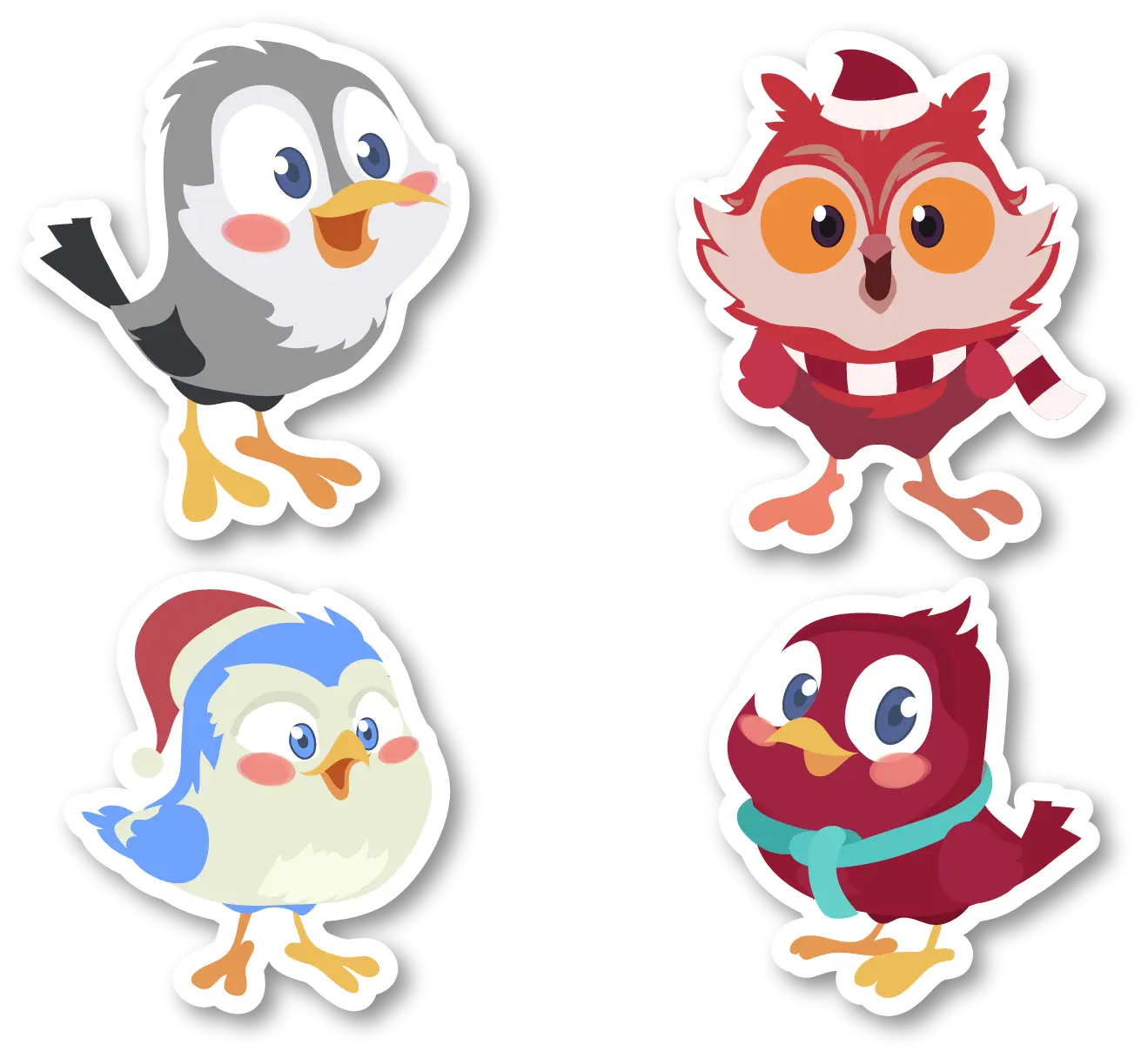 Cute Cartoon Birds