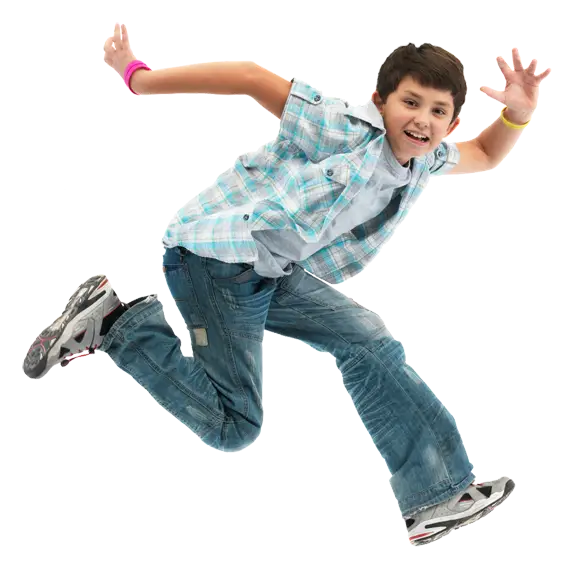 Happy Jumping Boy