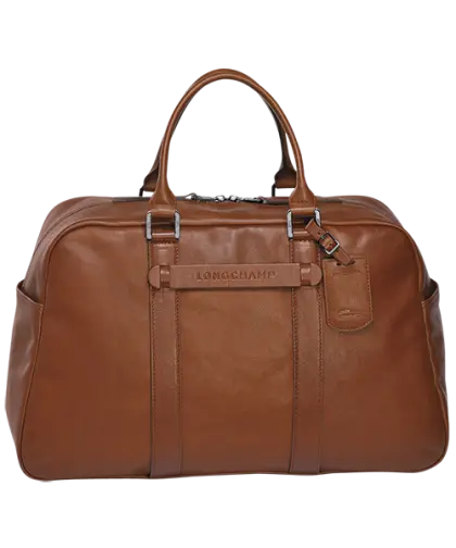 Classic Brown Leather Travel Bag